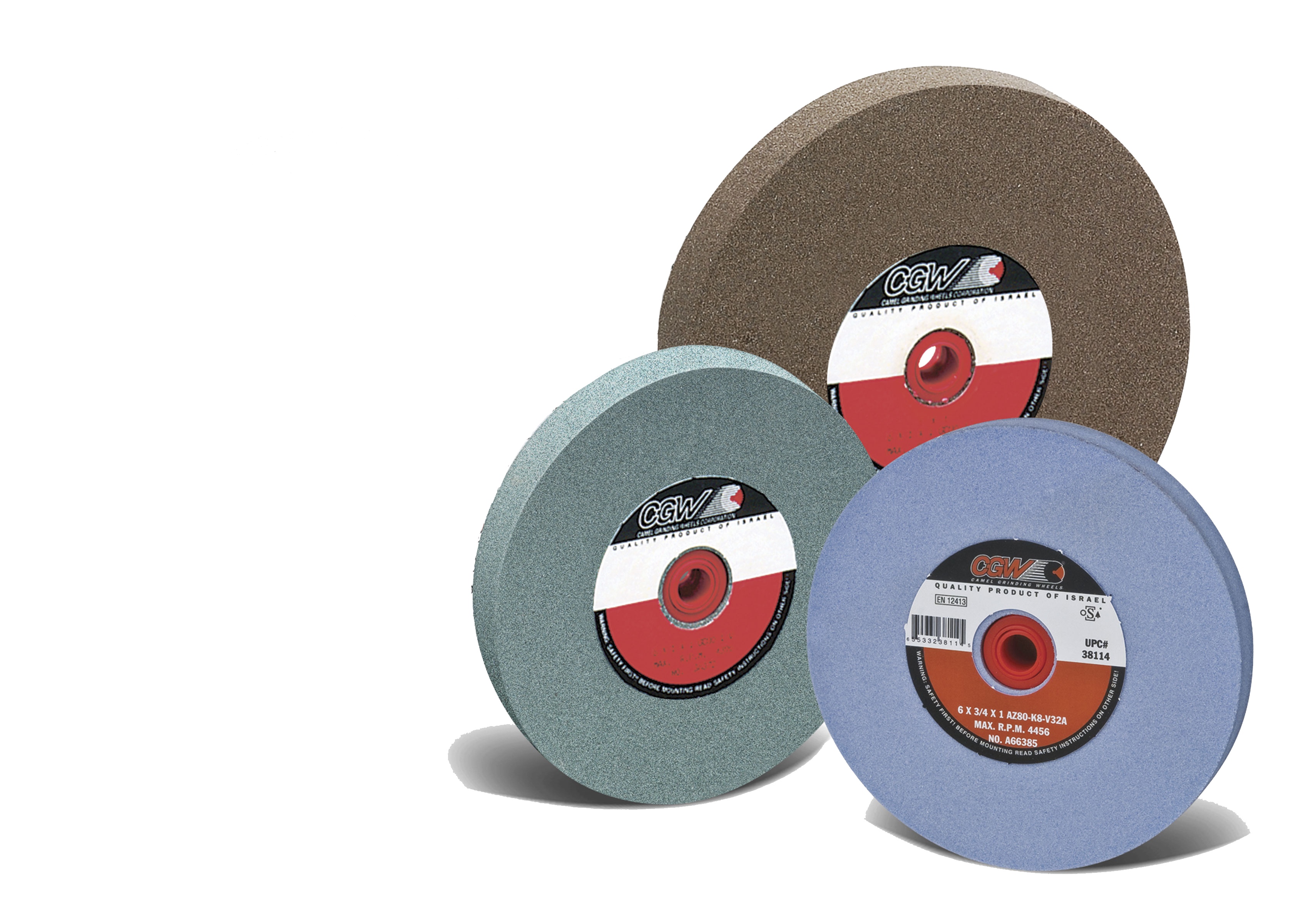Picture of CGW "Camel" Abrasive 6X3/4X1 T1 Az36-K8-V32A Bench Wheels